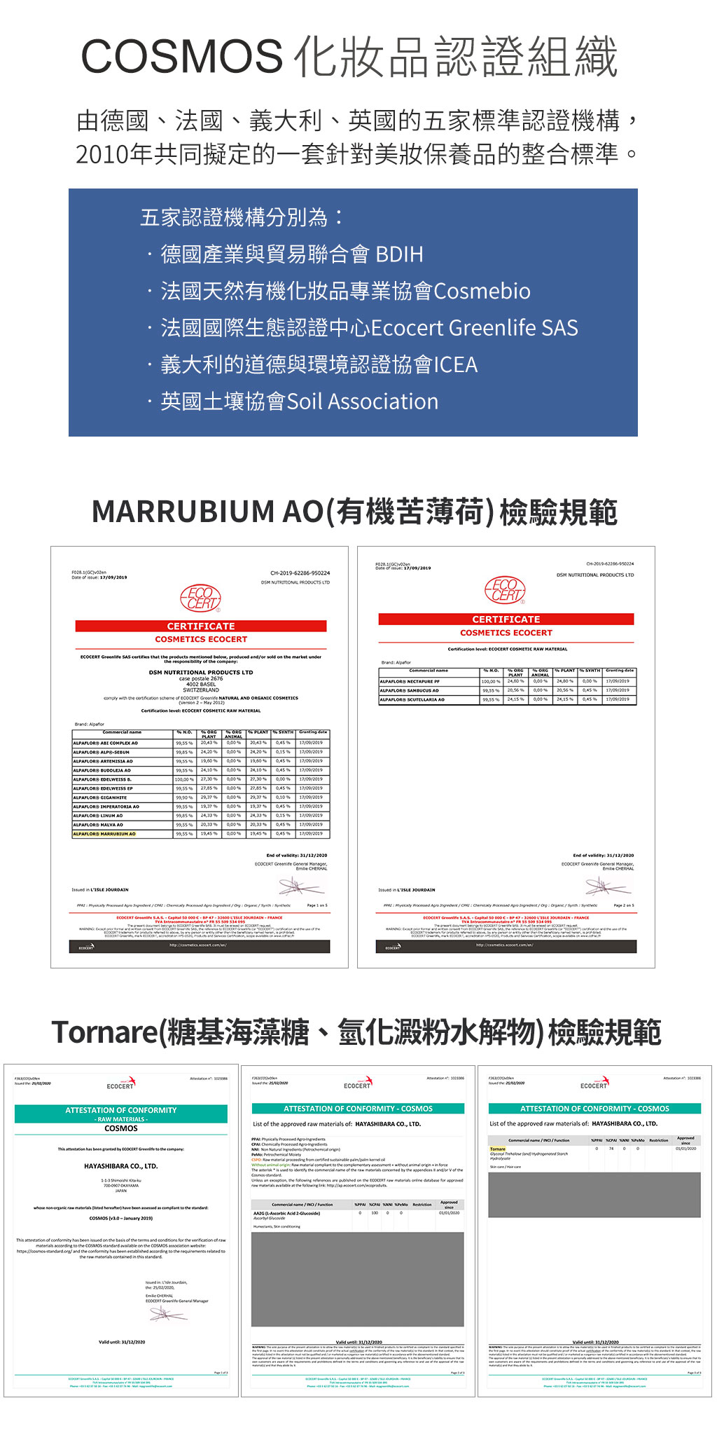 We Charming藍銅極潤晶羽絲面膜 符合COSMOS化妝品規範